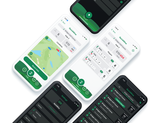 QuickNine Golf Scorecard on iPhones